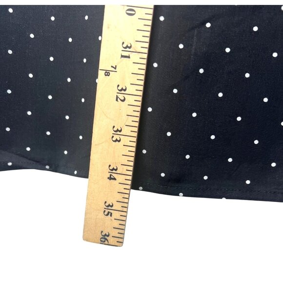 Old Navy Womens Black Polka Dot Dress With Back Zipper Detail Size Large - Picture 4 of 11